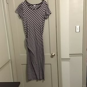 James Perse tucked jersey maxi dress (size 1)